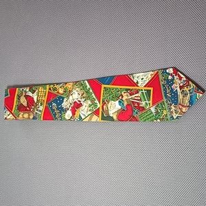 Santa Claus Merry Christmas Sleigh Toys Gotcha Covered Necktie